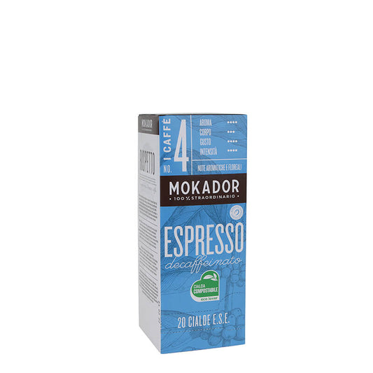 Mokador Espresso Decaffeinato Pads 20 Stück