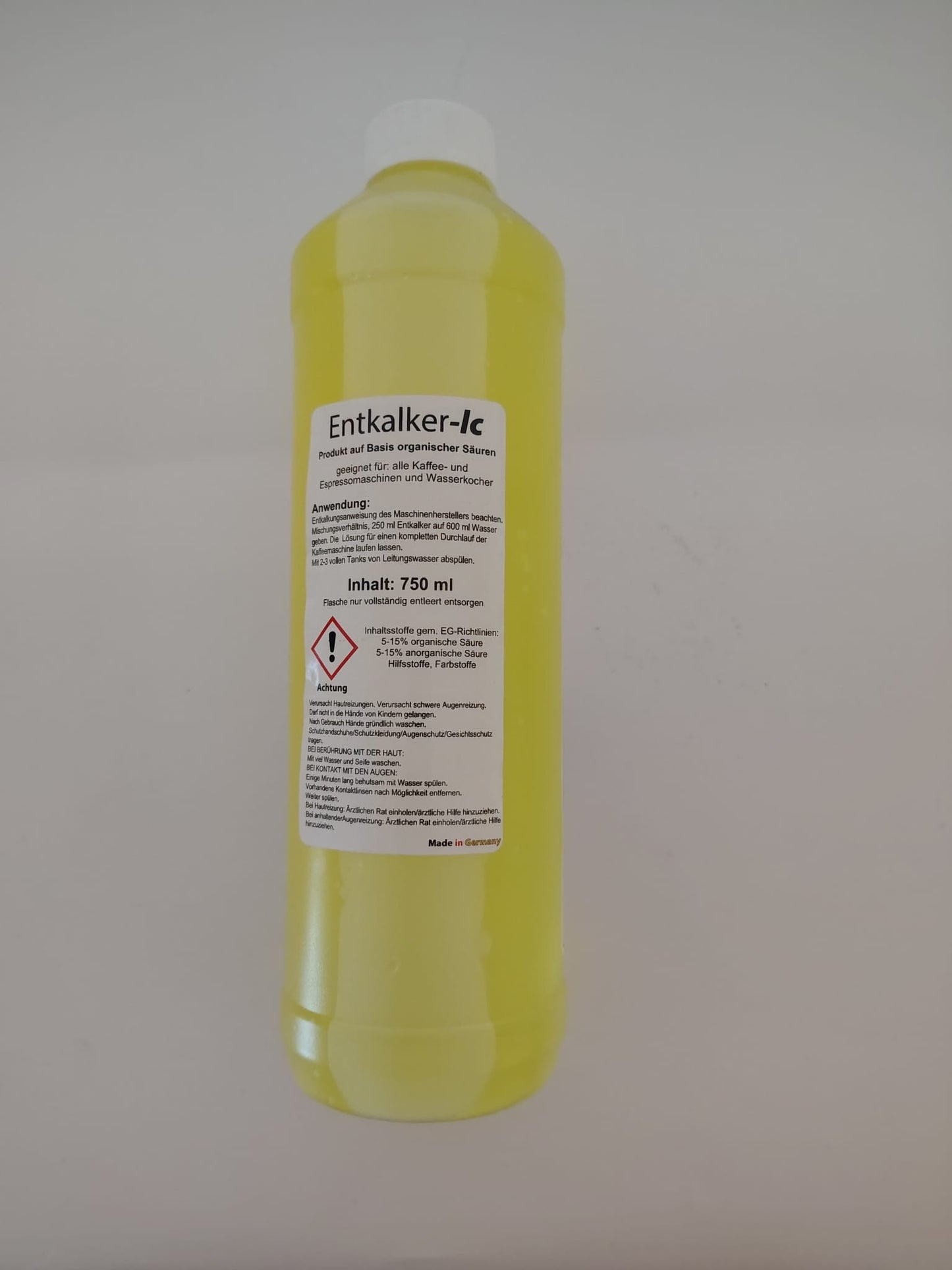 lujoCLEAN Descaler-IC – 750 ml | Umweltfreundlicher Entkalker für Kaffee- & Espressomaschinen