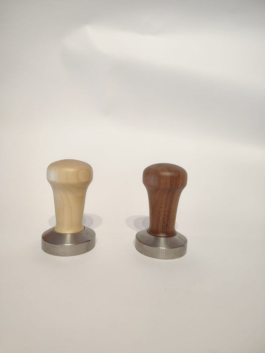 Espresso Tamper 27 mm – Edelstahl mit Holzgriff