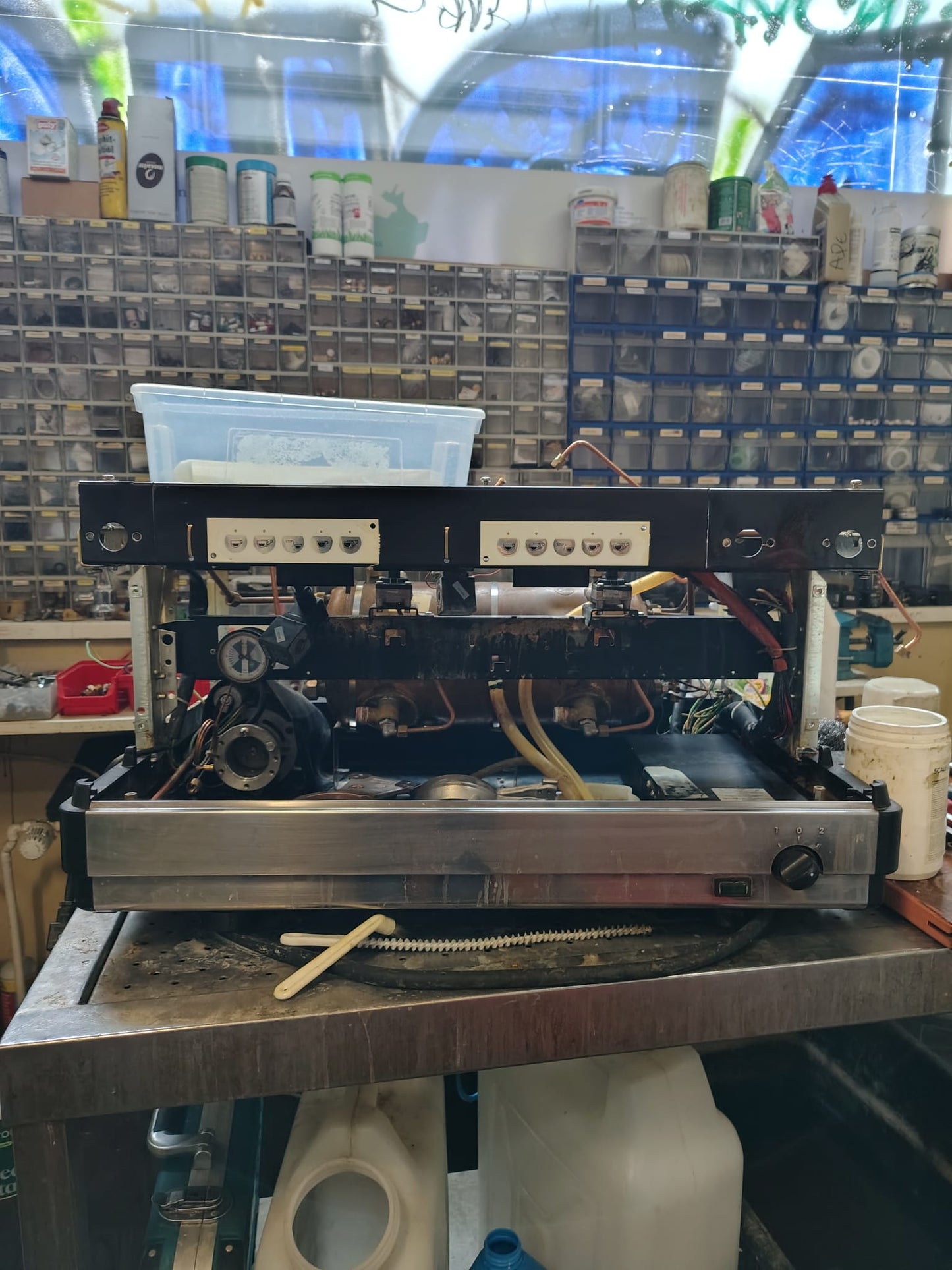 Problemanalyse für Siebträger-Kaffeemaschinen anschließend Reparatur