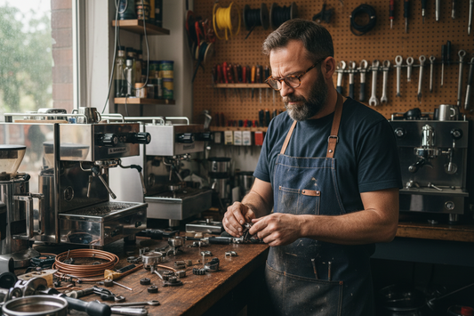 Problemanalyse für Siebträger-Kaffeemaschinen anschließend Reparatur